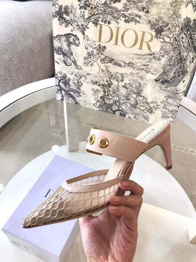 Dior orignal mesh pump DS0044 apricot