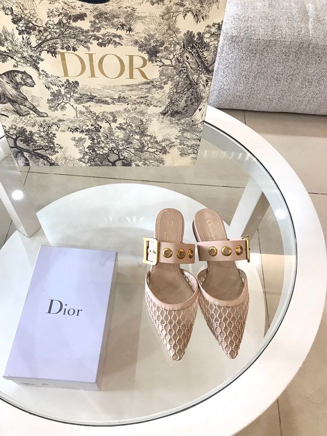 Dior orignal mesh pump DS0044 apricot