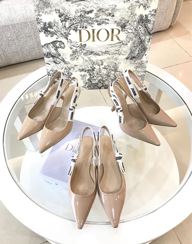 Dior orignal patent calfskin pump DS0052 nude