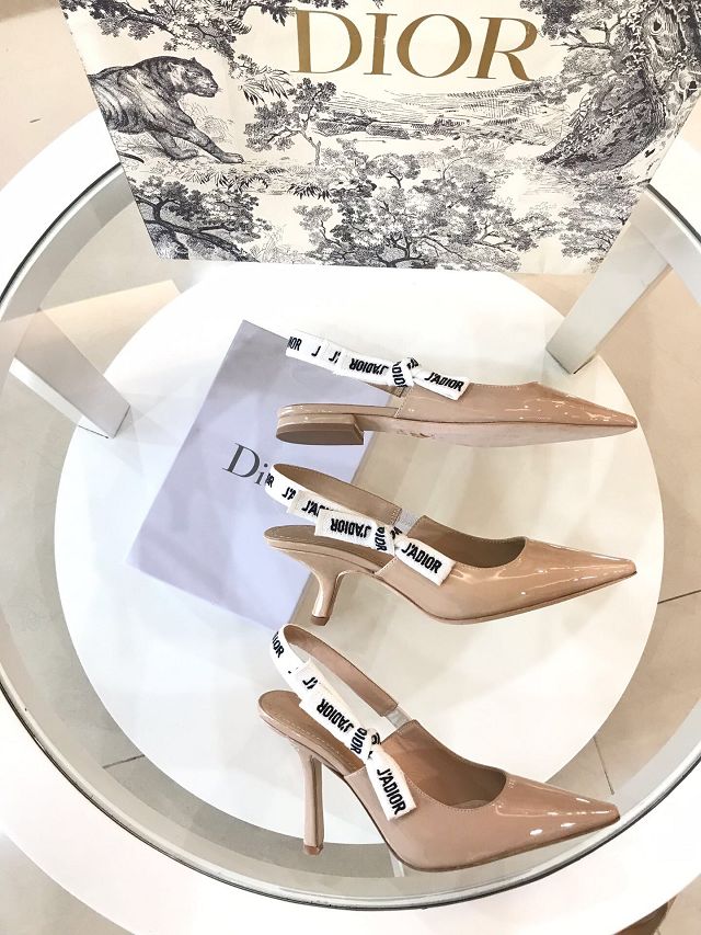 Dior orignal patent calfskin pump DS0052 nude