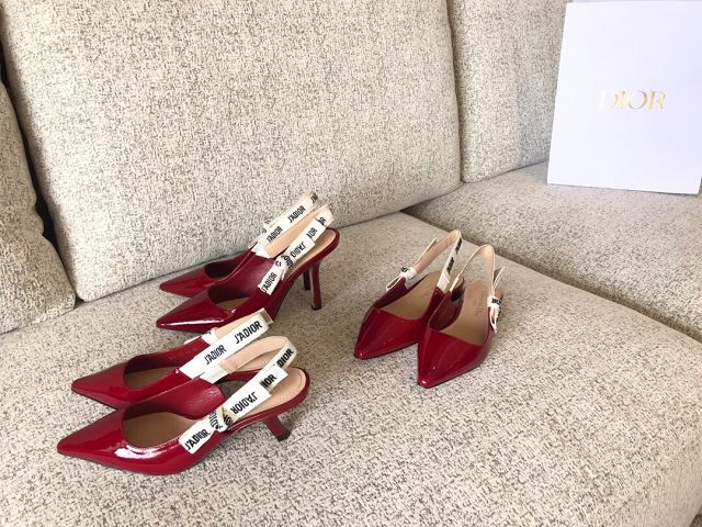 Dior orignal patent calfskin pump DS0052 red