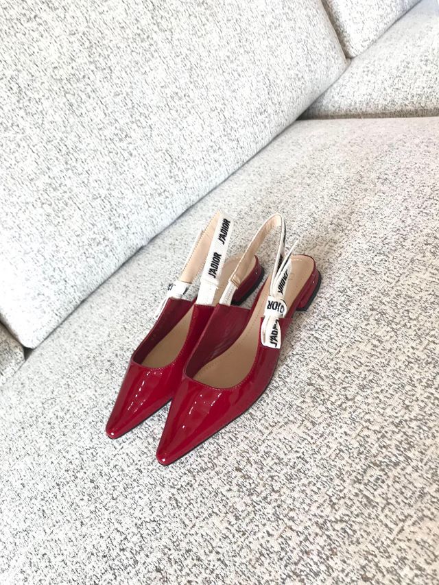 Dior orignal patent calfskin pump DS0052 red