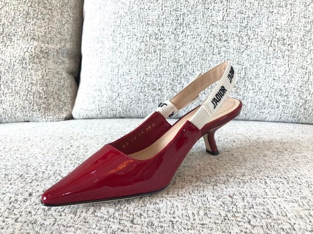 Dior orignal patent calfskin pump DS0052 red