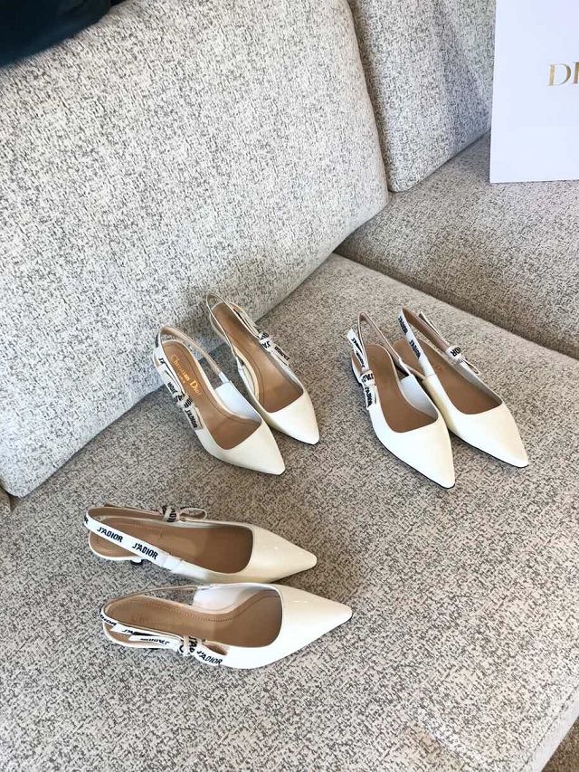 Dior orignal patent calfskin pump DS0052 white