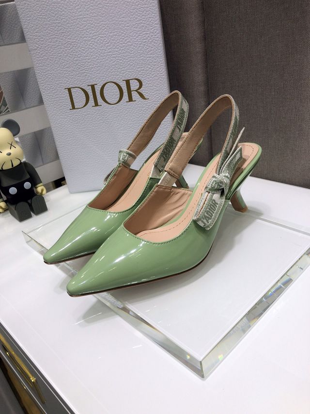 Dior orignal patent calfskin pump DS0067 green