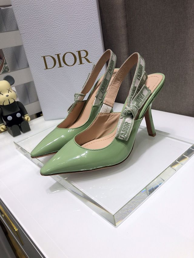 Dior orignal patent calfskin pump DS0067 green