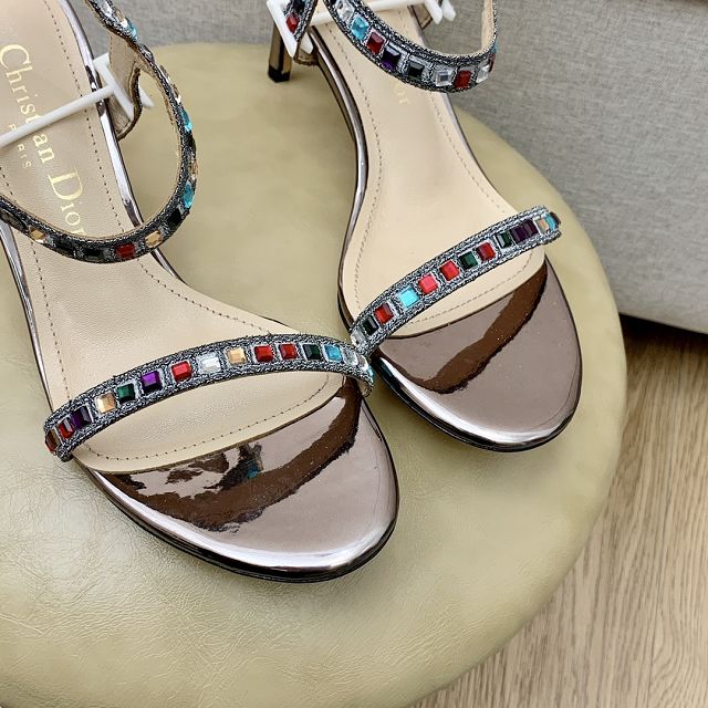 Dior original cotton 65mm heel sandal DS0097