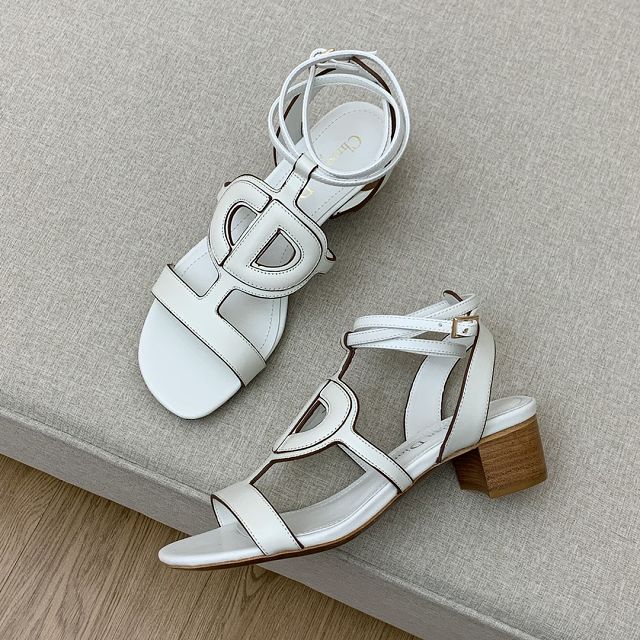 Dior original lambskin 45mm heel sandal DS0117