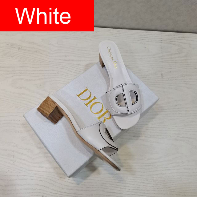 Dior orignal calfskin heeled slide DS0152