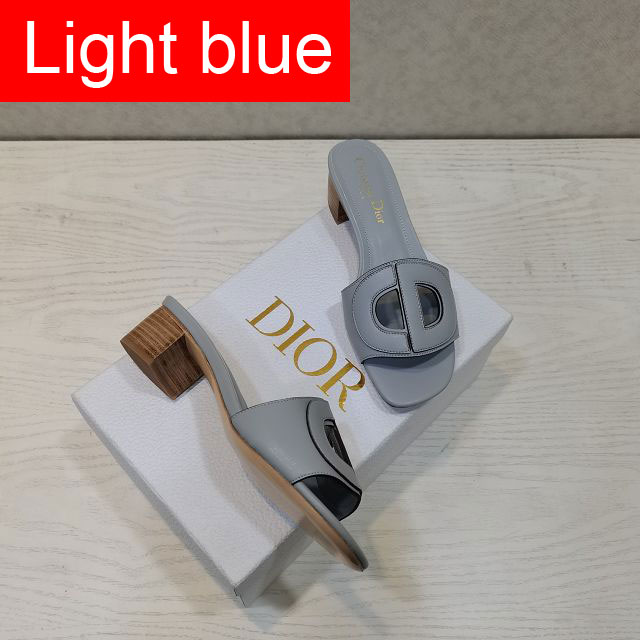 Dior orignal calfskin heeled slide DS0152