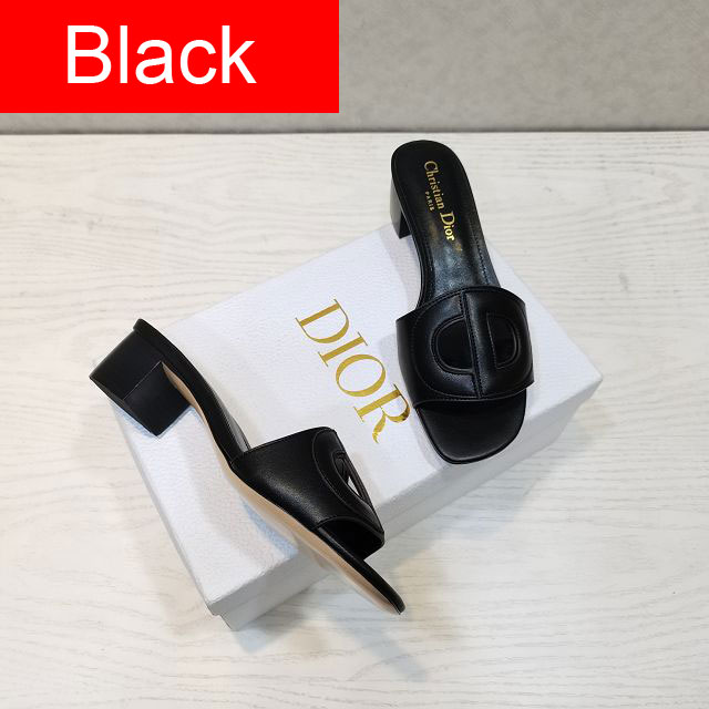 Dior orignal calfskin heeled slide DS0152