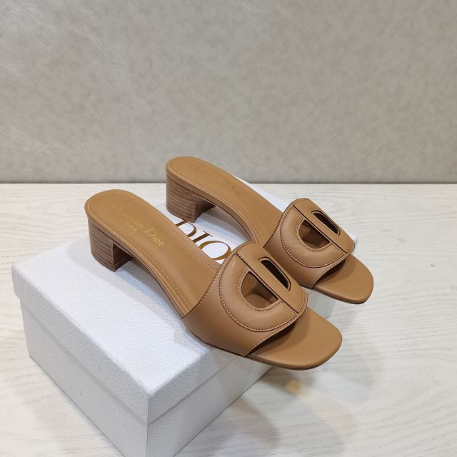 Dior orignal calfskin heeled slide DS0152