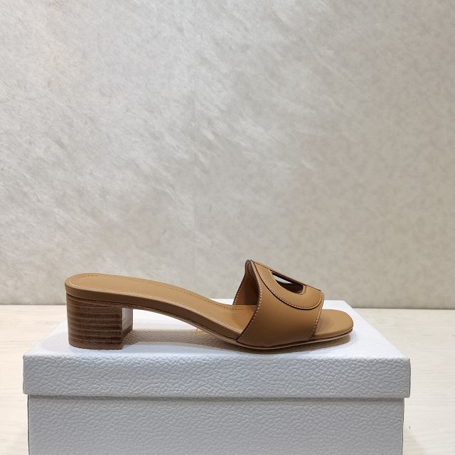 Dior orignal calfskin heeled slide DS0152