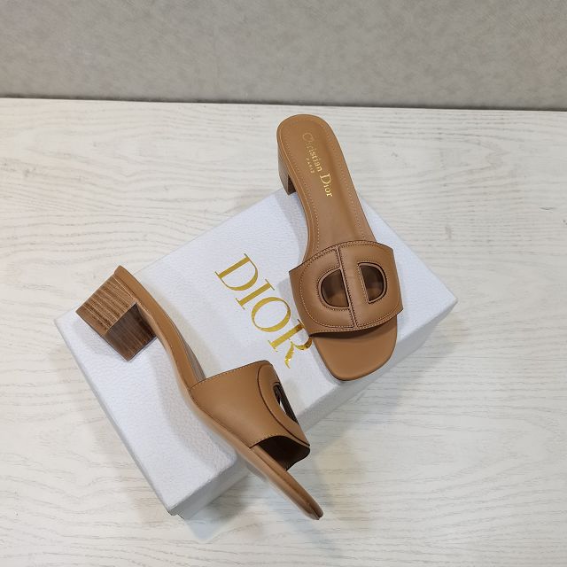 Dior orignal calfskin heeled slide DS0152