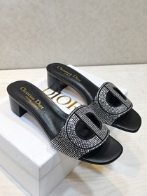 Dior orignal calfskin heeled slide DS0153