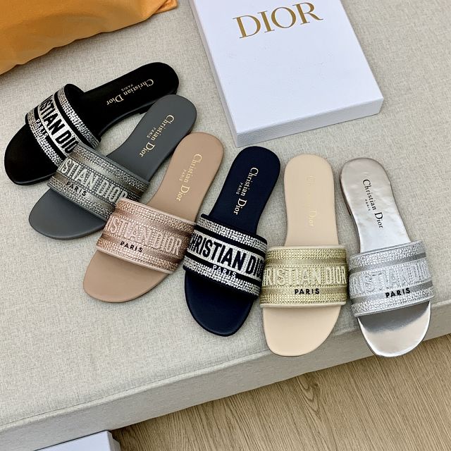 Dior orignal cotton slide DS0134