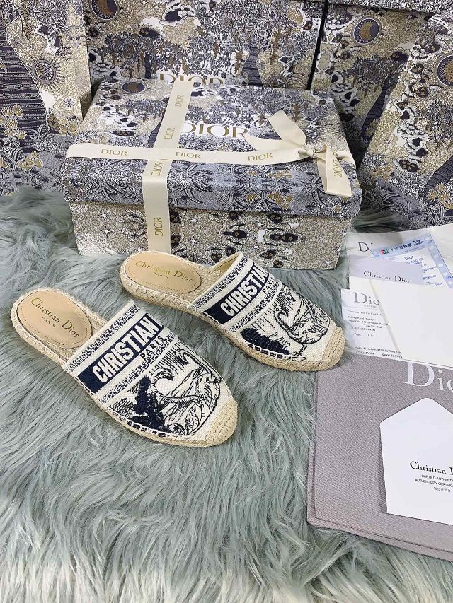 Dior orignal cotton slide DS0166