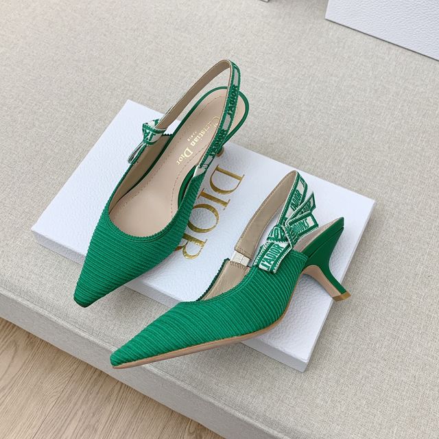 Dior orignal cotton pump DS0205 green