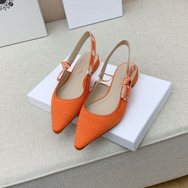 Dior orignal cotton pump DS0205 orange