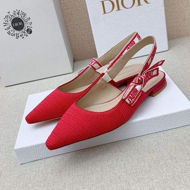 Dior orignal cotton pump DS0205 red