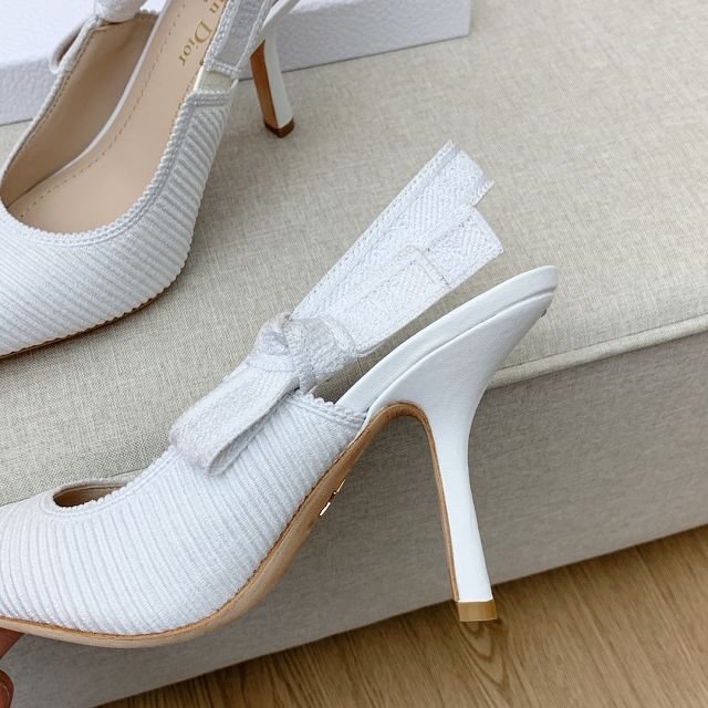 Dior orignal cotton pump DS0205 white