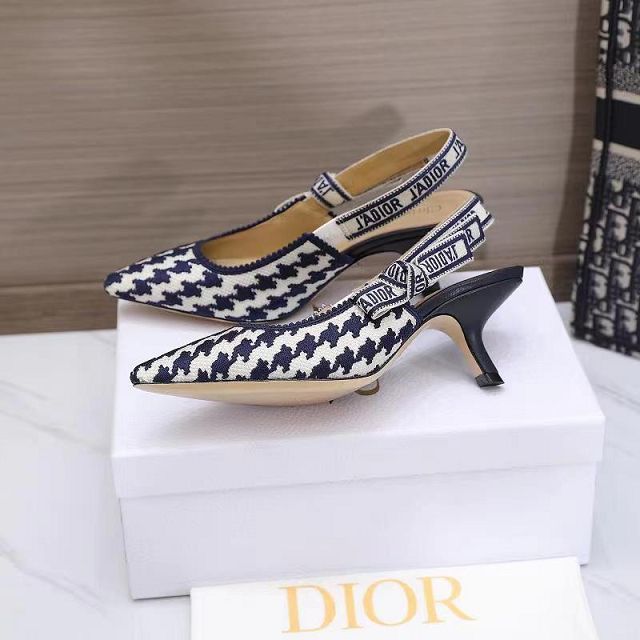 Dior orignal cotton pump DS0206 dakr blue