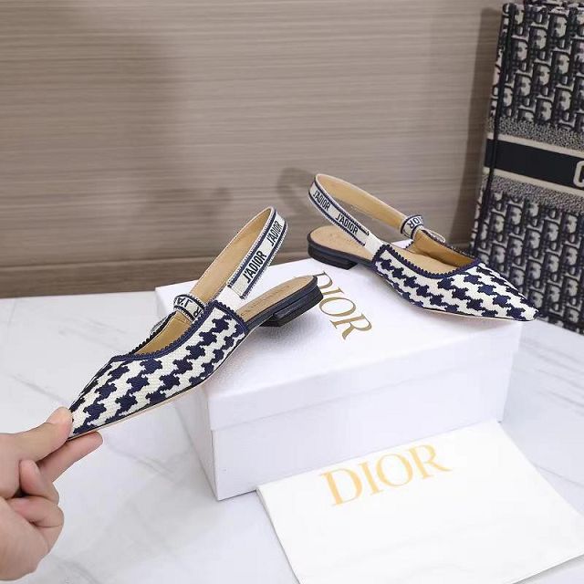 Dior orignal cotton pump DS0206 dakr blue