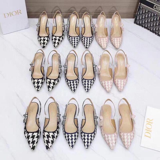 Dior orignal cotton pump DS0206 pink