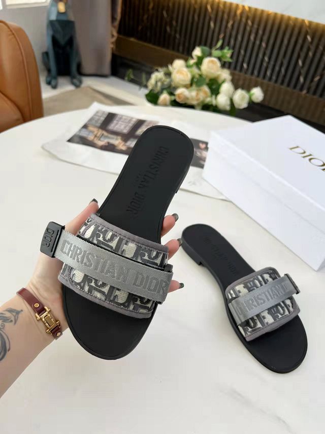 Dior orignal cotton slide DS0203