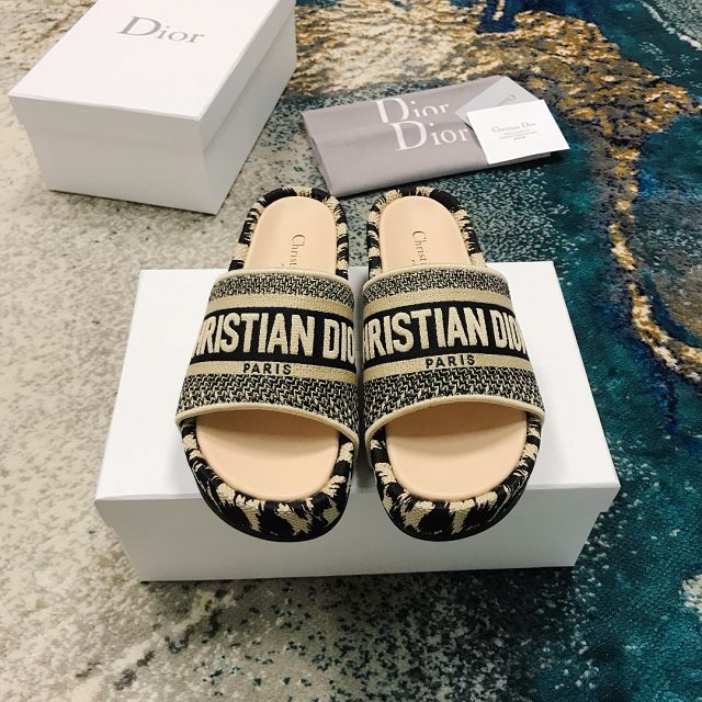 Dior orignal cotton slide DS0214