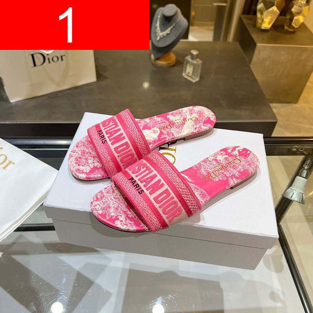 Dior orignal cotton slide DS0217