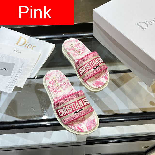 Dior orignal cotton slide DS0218