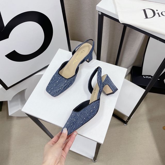 Dior orignal denim 55mm pump DS0210