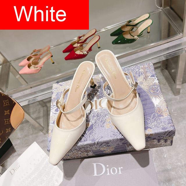 Dior orignal patent calfskin 75mm sandal DS0194