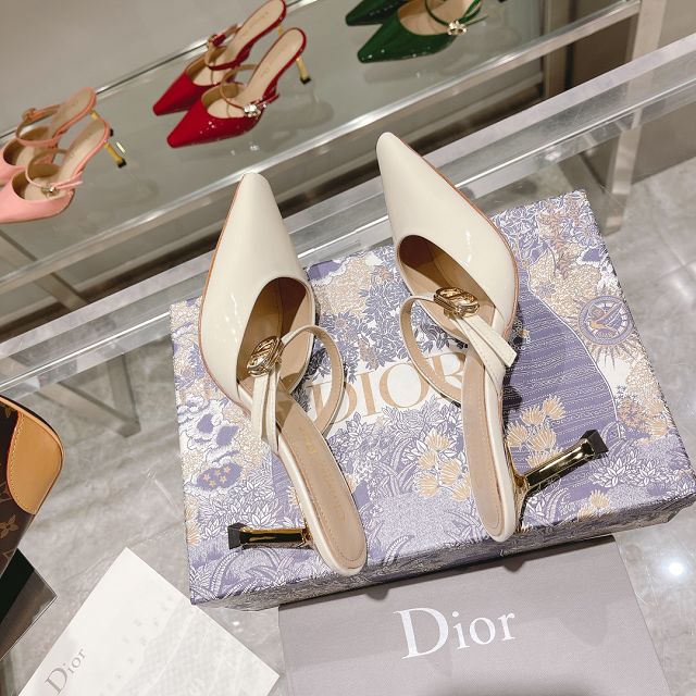 Dior orignal patent calfskin 75mm sandal DS0194