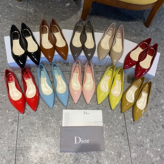 Dior orignal patent calfskin flat DS0207