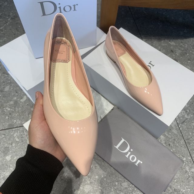 Dior orignal patent calfskin flat DS0207