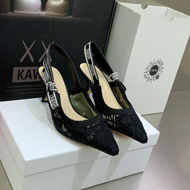 Dior orignal cotton pump DS0232 black