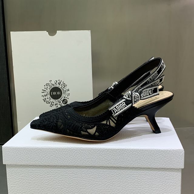 Dior orignal cotton pump DS0232 black