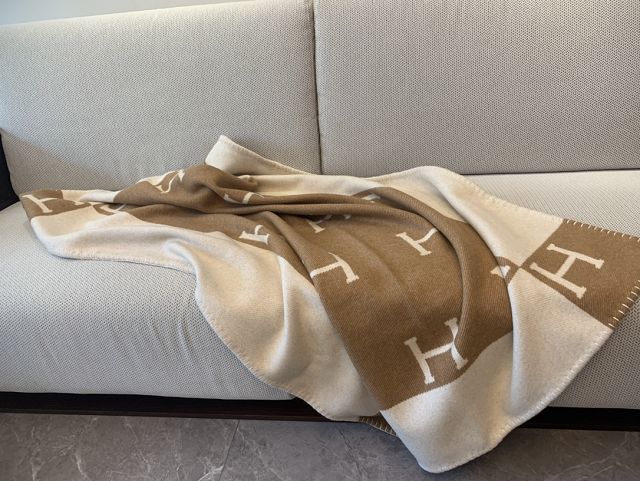 Hermes original cashmere avalon blanket HB071 apricot