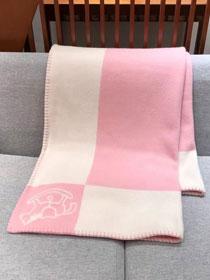 Hermes original cashmere blanket HB079 pink