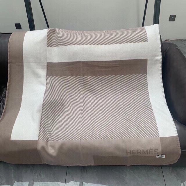 Hermes original wool riviera blanket HB081 beige