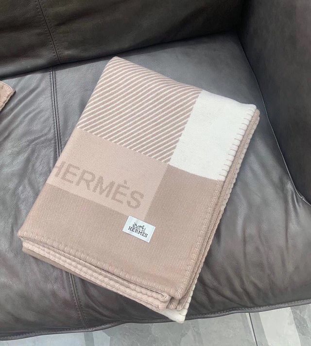 Hermes original wool riviera blanket HB081 beige