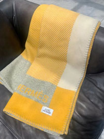 Hermes original wool riviera blanket HB081 yellow