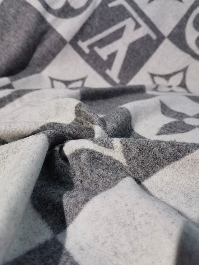 Louis vuitton original wool blanket LVB071 grey