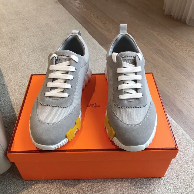 Hermes knit&suede bouncing sneaker HS0123