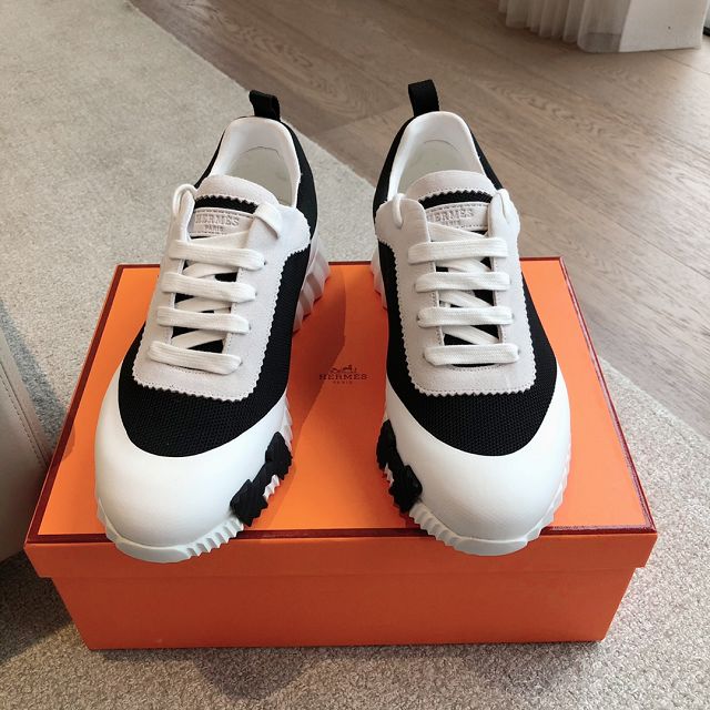 Hermes knit&suede bouncing sneaker HS0125