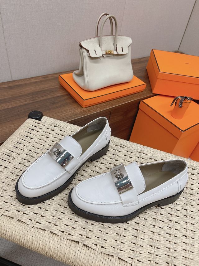 Hermes calfskin hot loafer HS0139