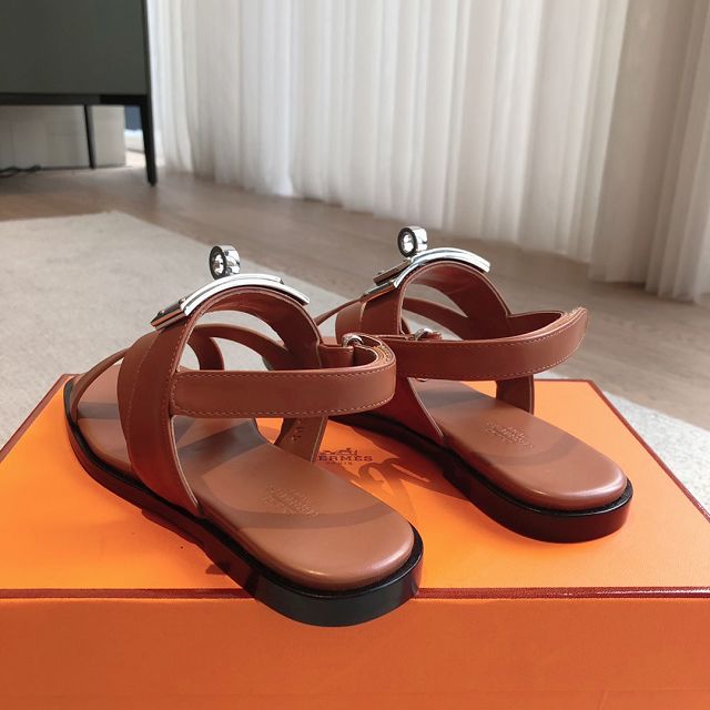 Hermes calfskin ines sandal HS0144