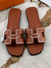 Hermes calfskin oran sandal HS0142